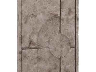 Abstract Wall Panel 2 3D model