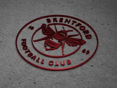 Premier League 2023-2024 Logos Low-poly 3D model