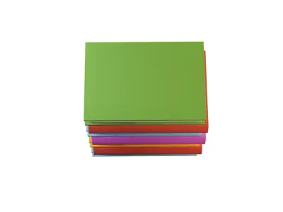 Book Stack 1 With Rig  3D model