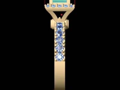 Luxury Engagement Ring 3D print model purchase