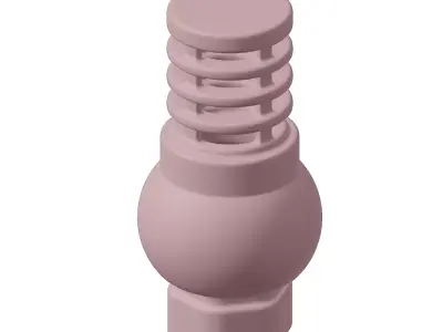 Plastic Premium Foot Valve Toy 3D model