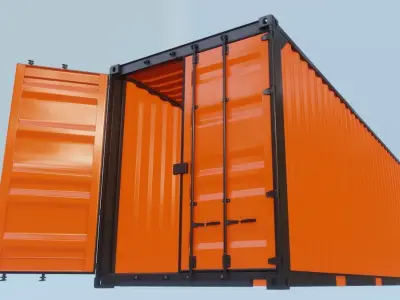 Container HC Low-poly 3D model