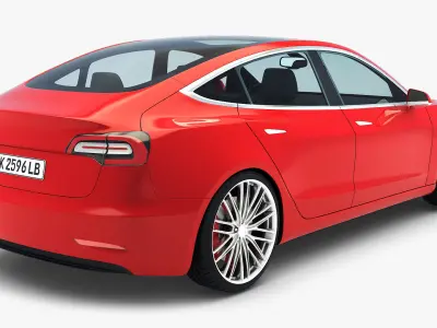 Sedan Car v 1 3D model