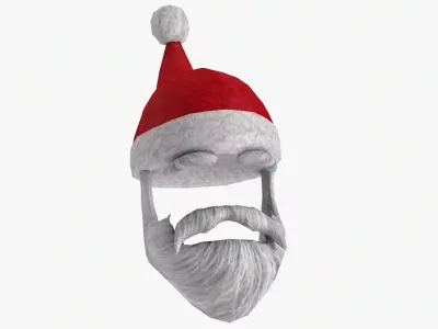 Santa Claus Decorations Low-poly 3D model