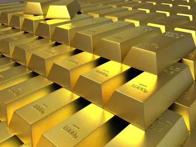 gold bar prices money bank luxury bullion square glazed ingo 3D model