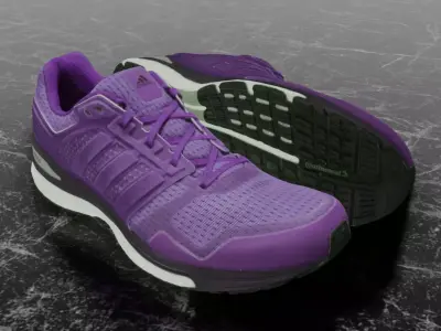 ADIDAS 3D SHOES - PURPLE - SUPERNOVA Low-poly 3D model