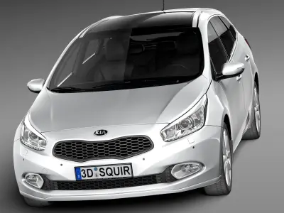 Kia Ceed SW 2013 3D model