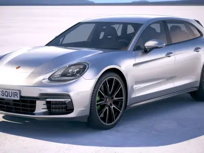 Porsche Panamera 4 e-hybrid Sport Turismo 2018 3D model