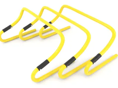 Training Sports Hurdles 3D model