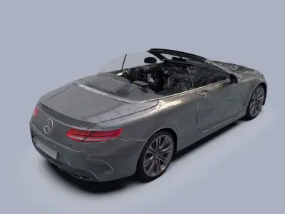 Mercedes S63 AMG Cabriolet  Low-poly 3D model