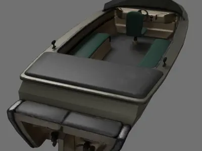 Super Boat  Low-poly 3D model