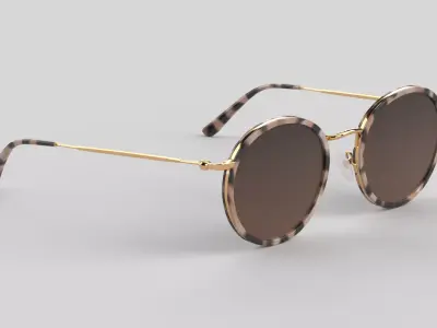 Amsterdam Eyewear Glasses Low-poly 3D model