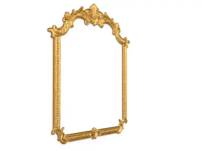 Plaster decorative frame ornament 29 3D model