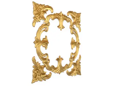Classic decor ornament carved 59 3D model