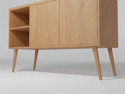 Bathroom cabinet with sink 3D model