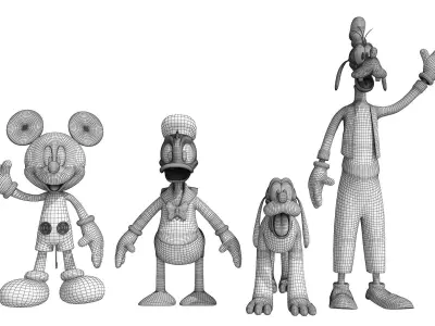 Mickey Mouse Friends  3D model