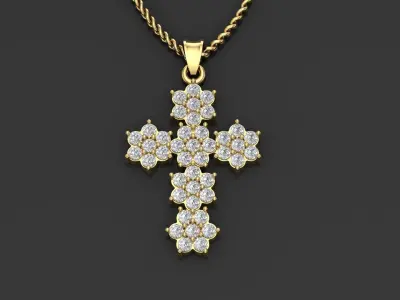 Pendant Cross -D1 3D print model