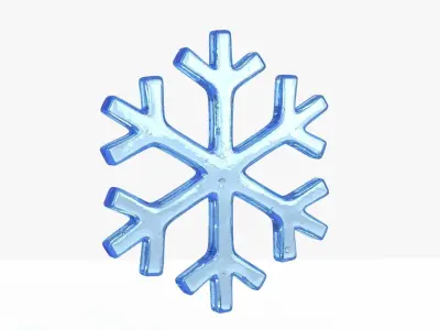 snowflake 3D model
