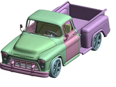 1955 Chevy Cameo Shortbed  3d print  3D print model