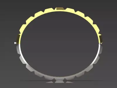 gold stl 3dm Bracelet a Flow of Shine and Modern Design bg0059 3D print model