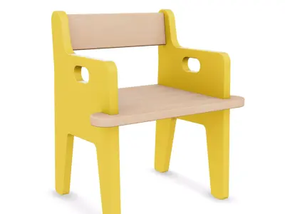 Chair 1 Low-poly 3D model