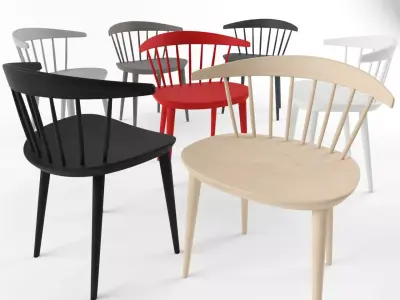 HAY J104 Chair Low-poly 3D model