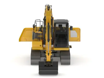 Cat 313 Excavator Triple Arm 3D model
