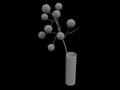 Faux Chestnut Branch 3D model