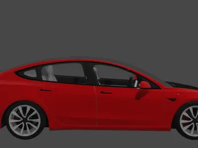 Tesla model 3 custom 3D model