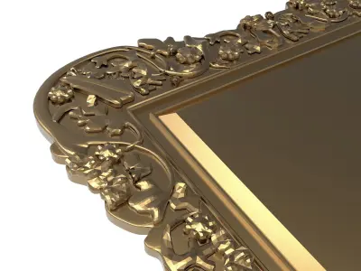 carved frame 3D model 31