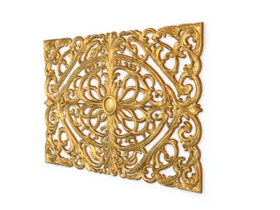 Classic decor ornament carved 57 3D model