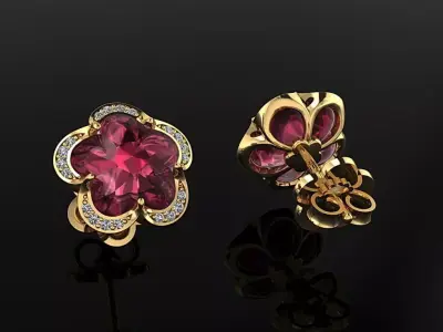 Pasquale Bruni  Earrings 3D print model