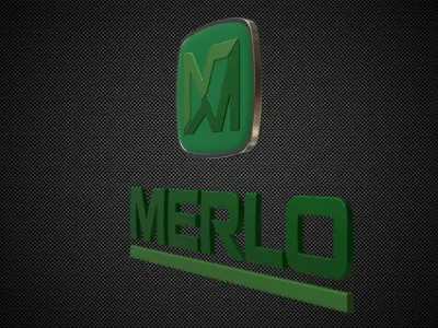 merlo logo 3D model