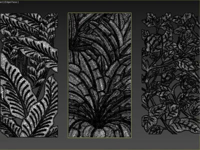 3 ornamental classic decoration art 3d model kitbash vol 23 3D model