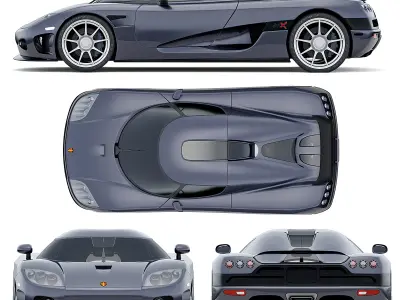 Koenigsegg CCX car 3D model
