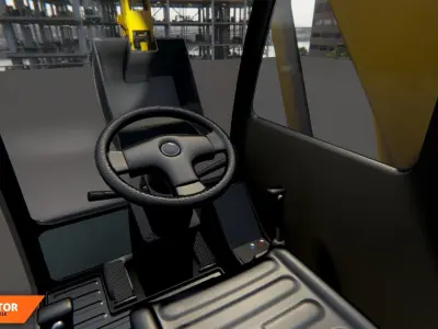 Excavator-construction vehicle 3D model