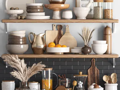 5 kitchen accessories collections vol 4 3D Model Pack