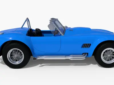 Retro sport car 3D model