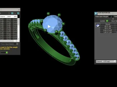 gold ring code 26 3D print model