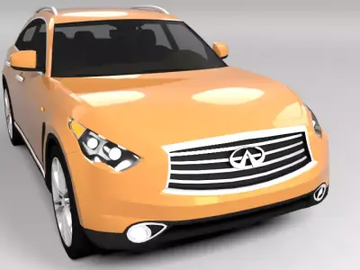 INFINITY QX70 LOWPOLY Low-poly 3D model