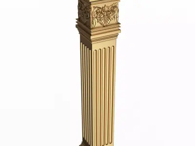 Column Capital 01102 Low-poly 3D model