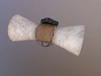 Scroll cup in sky Free low-poly 3D model