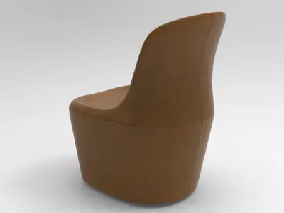 Mog Armchair Low-poly 3D model