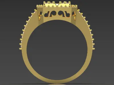 luxury jewelry ring jr00115 3D print model
