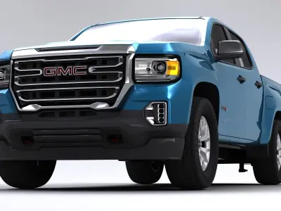 GMC Canyon Small Pick Truck AT4 2022 Low-poly 3D model