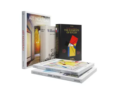 Books Set 6 book 3D model