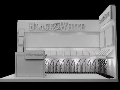 Booth Exhibition Stand a359b 3D model