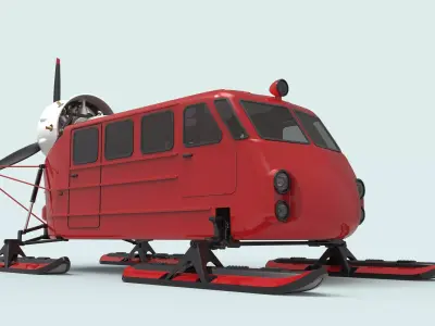 Aerosleds Ka-30 3D Model Low-poly 3D model