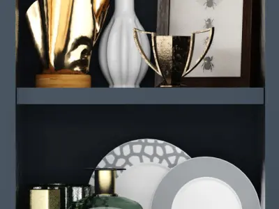 Set 129 shelf 3D model