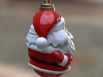 Santa Claus christmas tree ornament Free 3D print model
